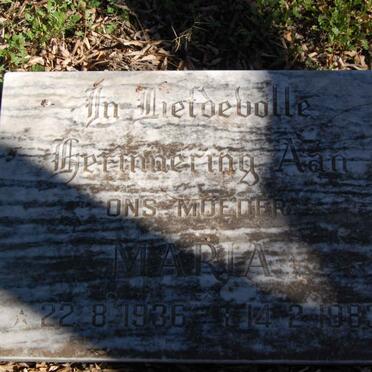 JORDAAN Maria 1936-1983