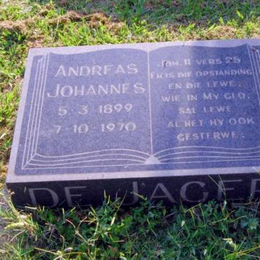 JAGER Andreas Johannes, de 1899-1970