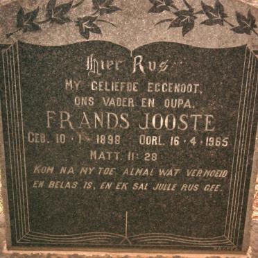 JOOSTE Frands 1898-1965