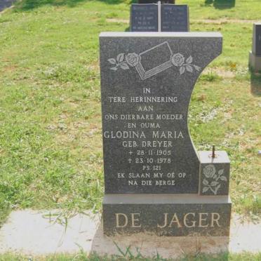 JAGER Glodina Maria, de nee DREYER 1905-1978