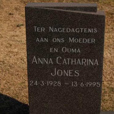 JONES Anna Catharina Jones 1928-1995