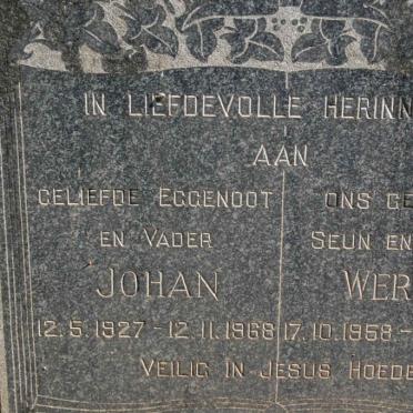 JANSEN Johan 1927-1968 :: JANSEN Wernie 1958-1969