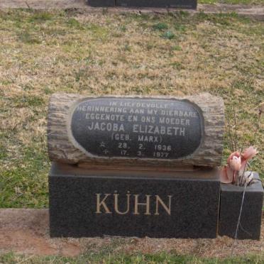 KüHN Jacoba Elizabeth nee MARX 1936-1977