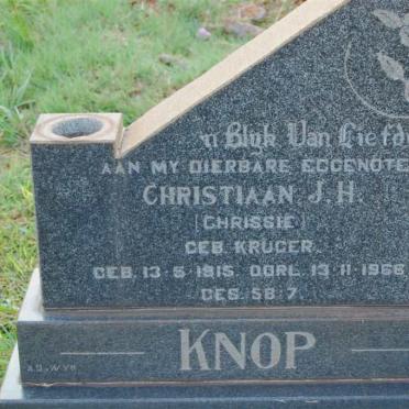 KNOP Christiaan J.H. nee KRUGER 1915-1968