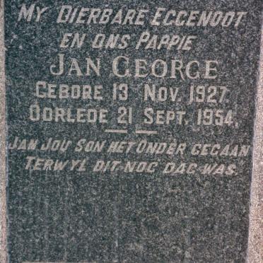 KNOETZE Jan George 1927-1954