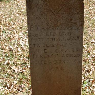 KRIEL Anna Magrieta Eliesabeth nee BRONKHORST 1886-1929