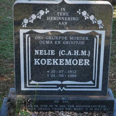 KOEKEMOER C.A.H.M. 1912-1989
