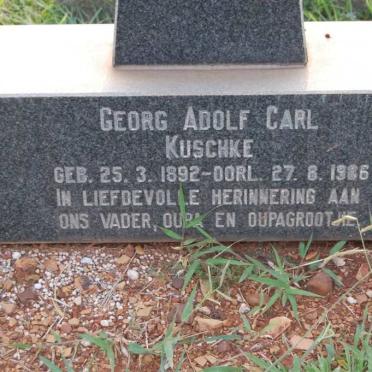 KUSCHKE George Adolf Carl 1892-1986