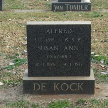 KOCK Susan Ann, de 1896-1977