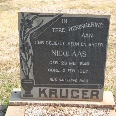KRUGER Nicolaas 1949-1967