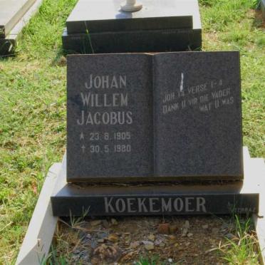 KOEKEMOER Johan Willem Jacobus 1905-1980