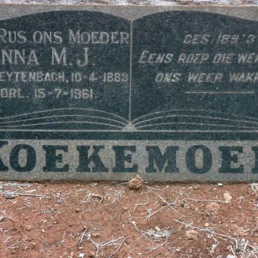 KOEKEMOER Anna M.J. nee BREYTENBACH 1883-1961