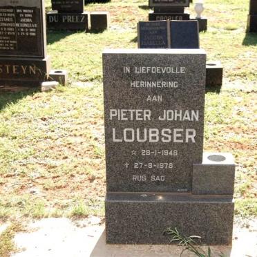 LOUBSER Pieter Johan 1948-1978