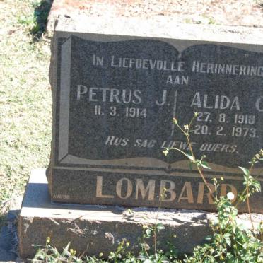 LOMBARD Petrus J. 1914- &amp; Alida C. 1918-1973