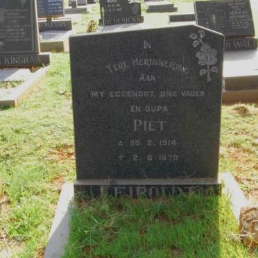LEIPOLDT Piet 1914-1979