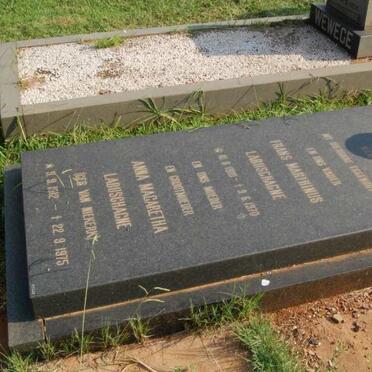 LABUSCHAGNE Frans Marthinus 1910-1970 &amp; Anna Magaretha VAN NIEKERK 1912-1975