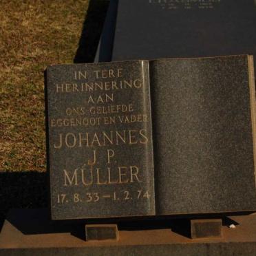 MULLER Johannes J.P.1933-1974
