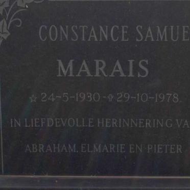 MARAIS Constance Samuels 1930-1978