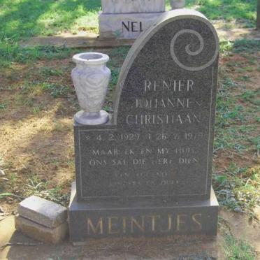 MEINTJES Renier Johannes Christiaan 1929-1979