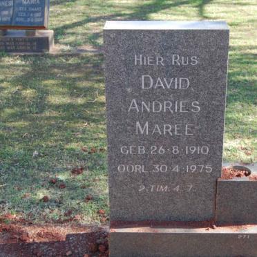 MAREE David Andries 1910-1975