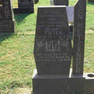 METZINGER Pieter, von 1927-1979