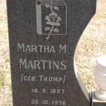 MARTINS Martha M. nee TROMP 1897-1976