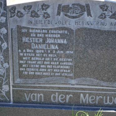 MERWE, van der