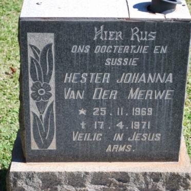 MERWE Hester Johanna, van der 1969-1971