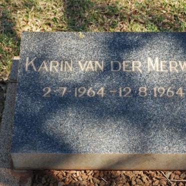 MERWE Karin, van der 1964-1964