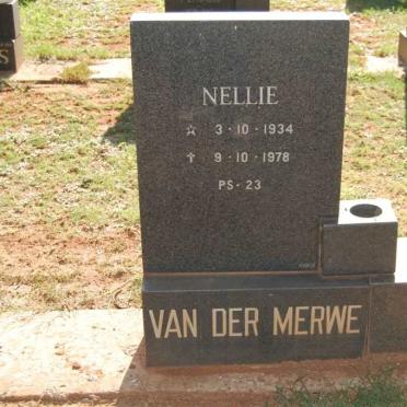 MERWE Nellie, van der 1934-1978