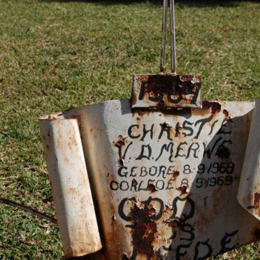 MERWE Christie, v.d. 1969-1969