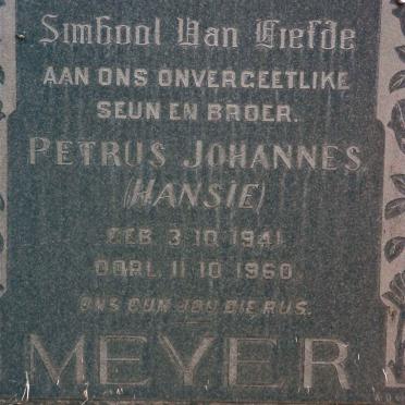 MEYER Petrus Johannes 1941-1960