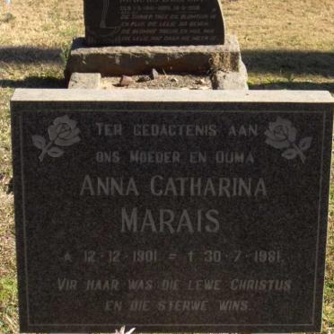 MARAIS Anna Catharina 1901-1981