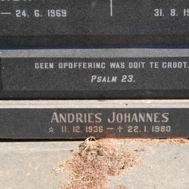 MÜLLER Andries Johannes 1939-1980