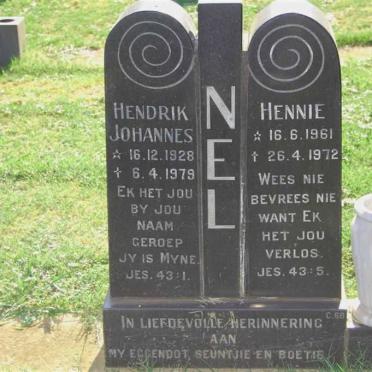 NEL Hendrik Johannes 1928-1979 :: NEL Hennie 1961-1972