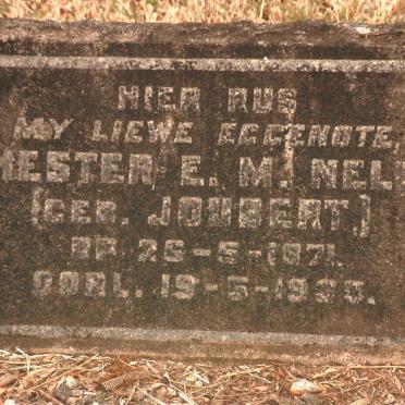 NELL Hester E.M. nee JOUBERT 1871-1933
