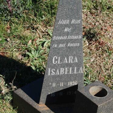 NIEKERK Clara Isabella 1936-1974