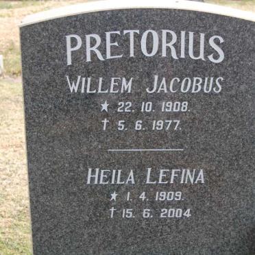 PRETORIUS Willem Jacobus 1908-1977 &amp; Heila Lefina 1909-2004