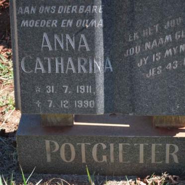 POTGIETER Anna Catharina 1911-1990
