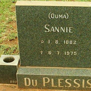 PLESSIS Sannie, du 1882-1975