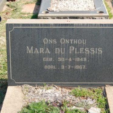 PLESSIS Mara, du 1949-1967