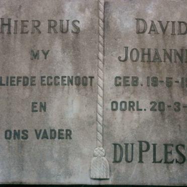 PLESSIS David Johannes, du 1924-1961