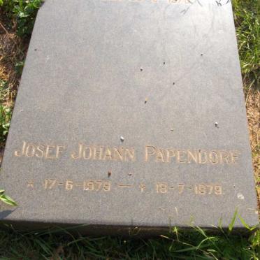 PAPENDORF Josef Johann 1979-1979