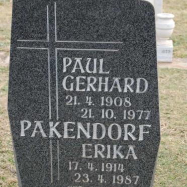 PAKENDORF Paul Gerhard 1908-1977 &amp; Erika SAUERLAND 1914-1987