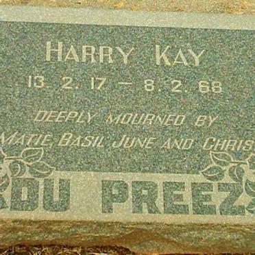 PREEZ Harry Kay, du 1917-1968