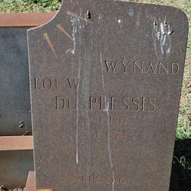 PLESSIS Wynand Louw, du 1917-1974