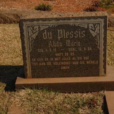 PLESSIS Alida Maria, du 1912-1968