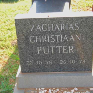 PUTTER Zacharias Christiaan 1978-1978