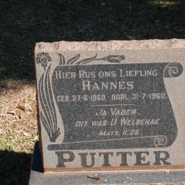 PUTTER Hannes 1960-1960