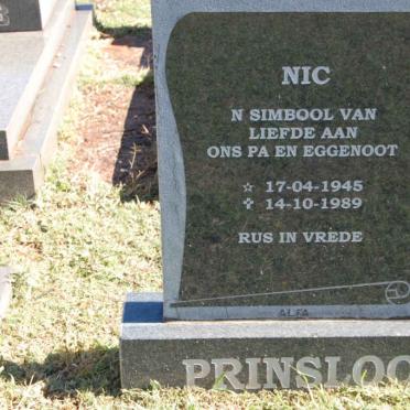PRINSLOO Nic 1945-1989